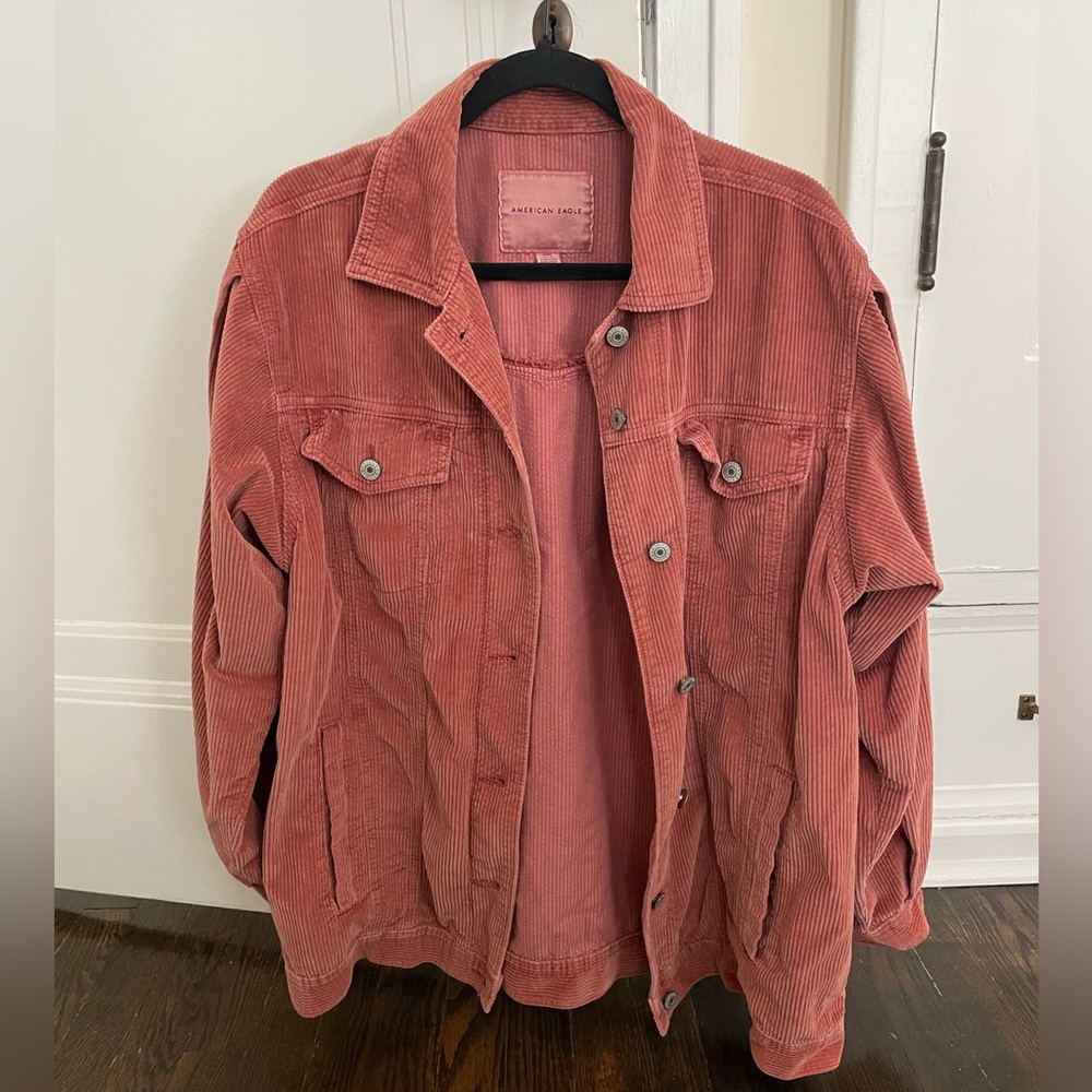 Corduroy Jacket in Rust by American Eagle